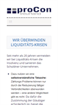 Mobile Screenshot of procon-treuhand.de