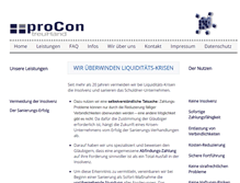 Tablet Screenshot of procon-treuhand.de